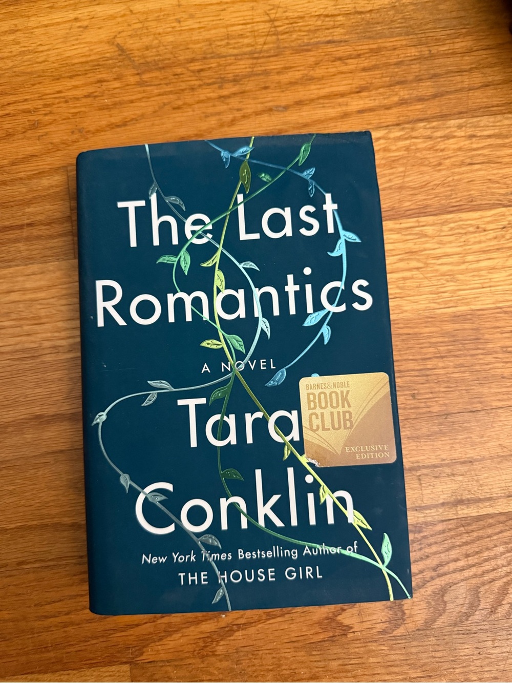 The Last Romantics by Tara Conklin - Blue Hardcover Novel